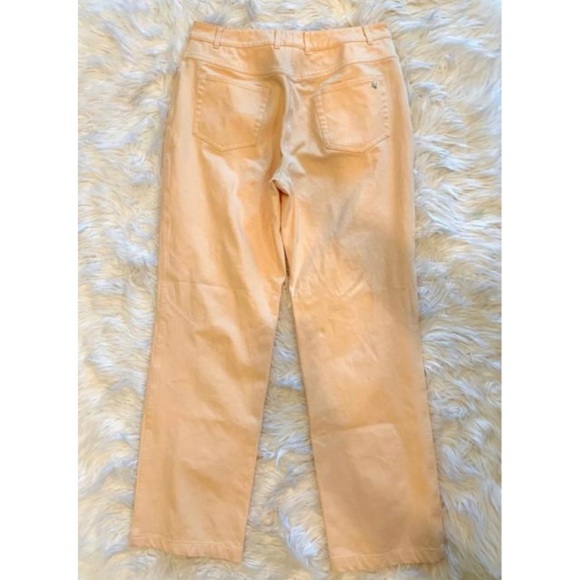 ST JOHN SPORT Peach Classic Straight Leg Jeans - Picture 3 of 4
